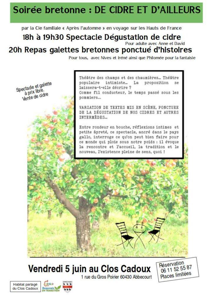 Soirée bretonne :  de cidre  et d'ailleurs @ Clos Cadoux